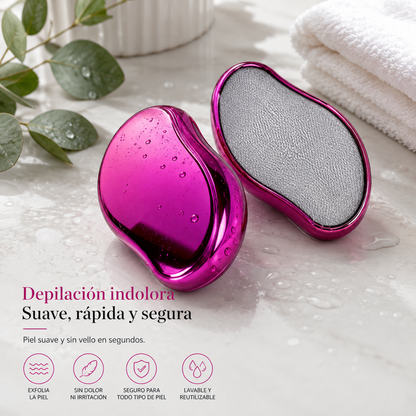 Depiladora de cristal elimina el vello y exfolia suavemente la piel
