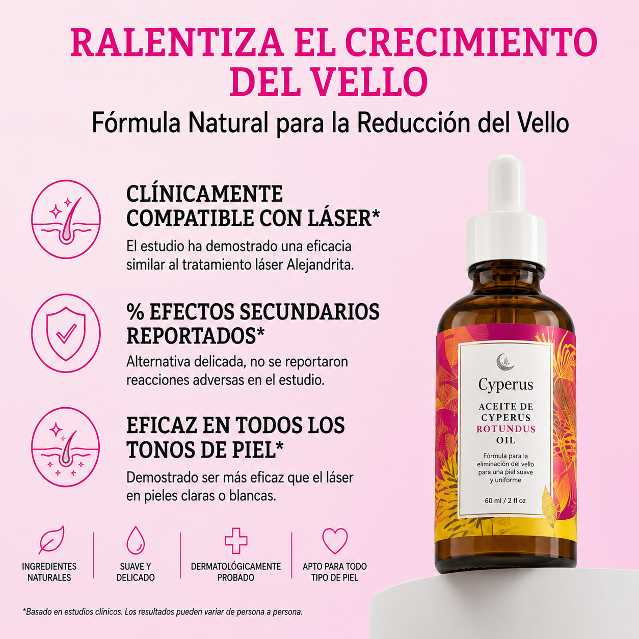 Aceite Antivello para Uso Postdepilación